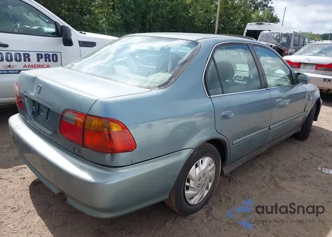 2000 Honda Civic Ex z USA, uszkodzony, nr VIN 1HGEJ8644YL006147